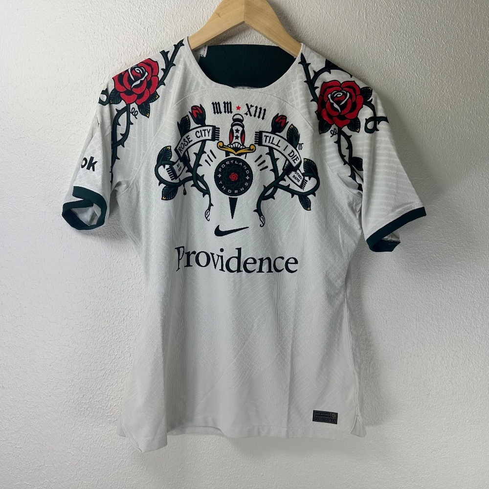 NIKE PORTLAND THORNS FC M VAPORKNIT JERSEY $170 RETAIL 2023 DR3859-073 WOMENS